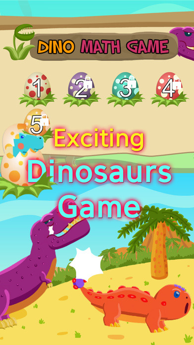 Fun dinosaur egg math game for children screenshot 3
