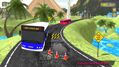 Elevated Bus Parking : Hill Station Bus Drive Game screenshot 3