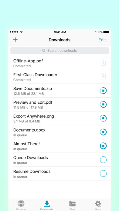 Screenshots of File Manager for Web Cloud Drive for iPhone