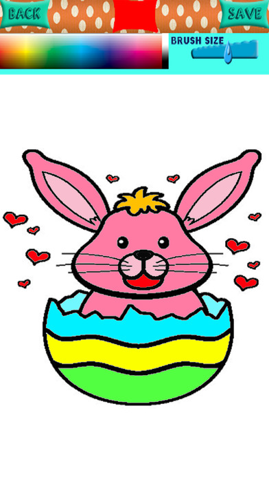 Drawing Coloring Book Games Cute Bunny Version screenshot 2