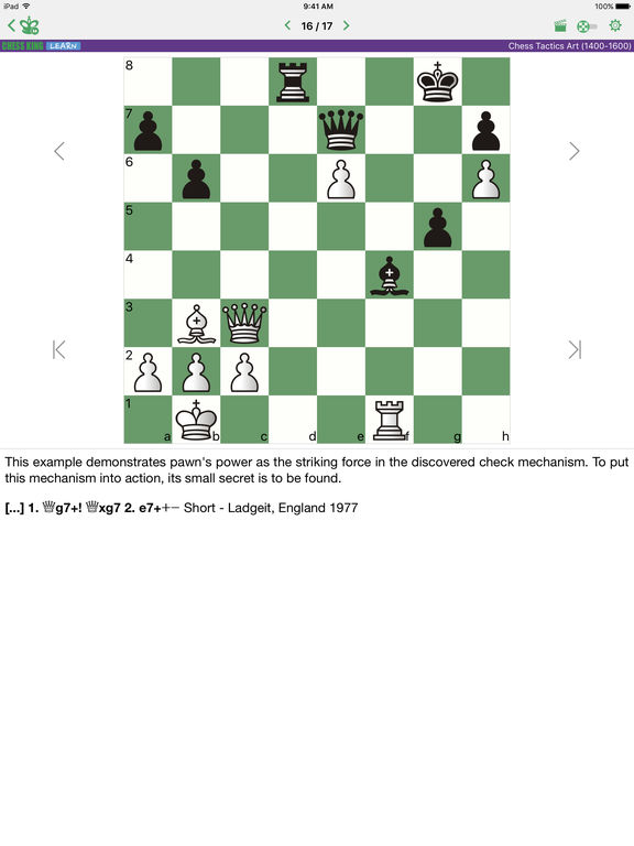 Chess Tactics Art (1400-1600)screeshot 2