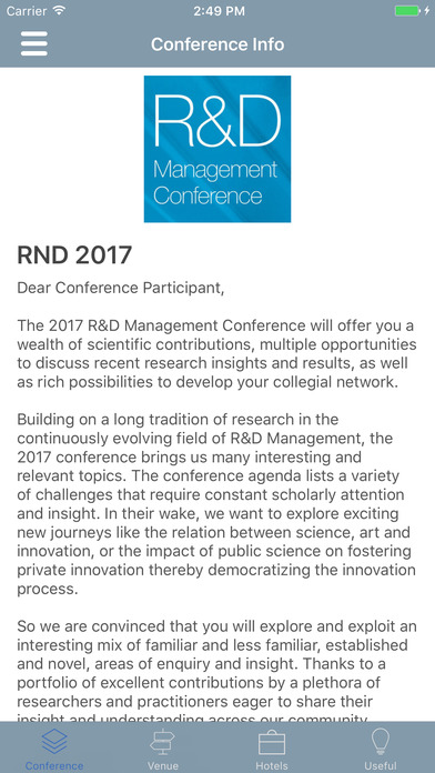 2017 R&D Management Conference screenshot 2