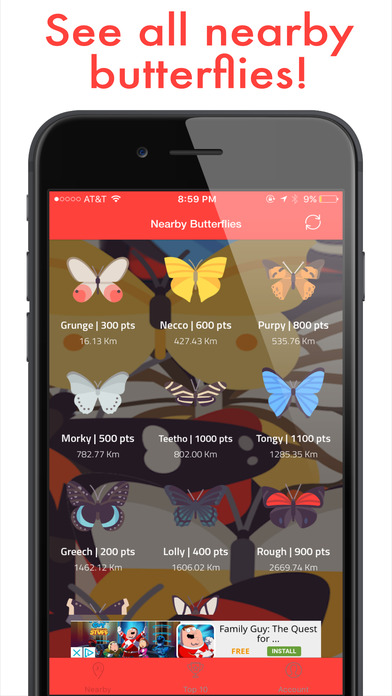 Butterfly Go! - Travel and catch them all screenshot 3