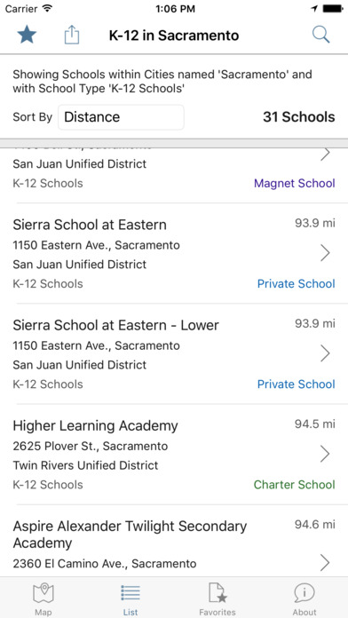 CA Schools screenshot 2