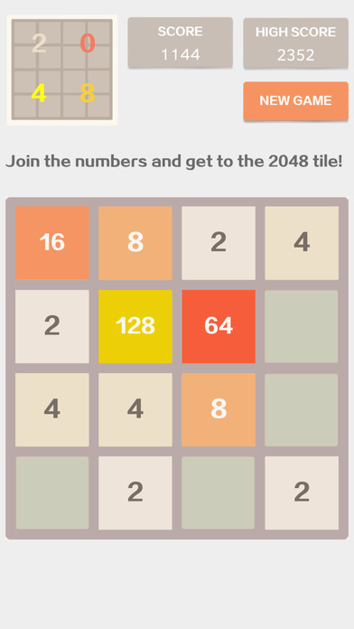 2048 4x4 - Number Puzzle Classic Game screenshot 3