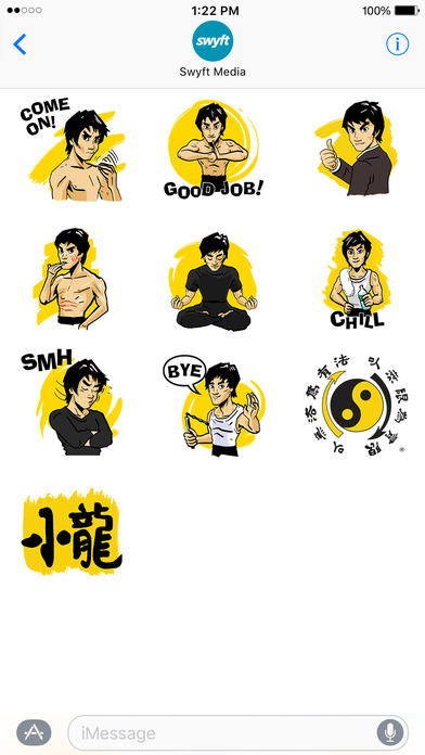 Bruce Lee Stickers for iMessage screenshot 4