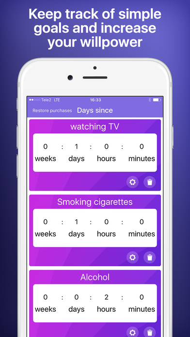 Days Since - Time Without Bad Habits screenshot 3