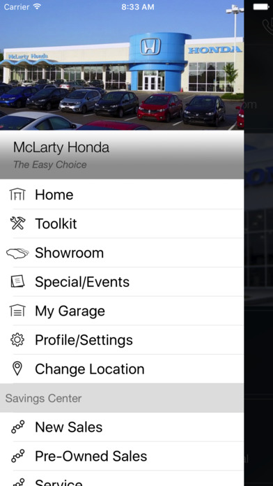 McLarty Honda MLink screenshot 2