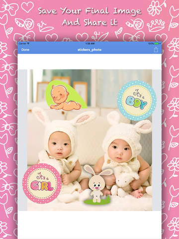 Newborn Baby Photo Sticker Editor screenshot 4
