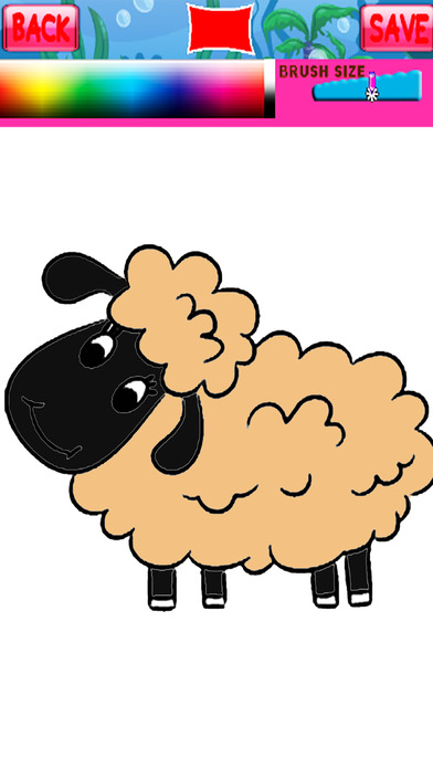 Little Sheep Games Coloring Book Education screenshot 2
