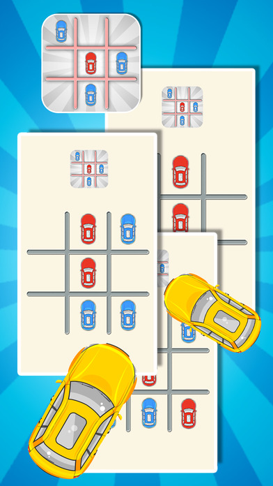 Car games: Red vs Blue TicToe screenshot 3