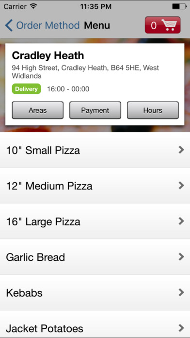 Medi Pizza Cradley Heath screenshot 2