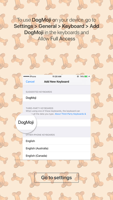DogMoji - dog emoji & stickers keyboard app screenshot 4