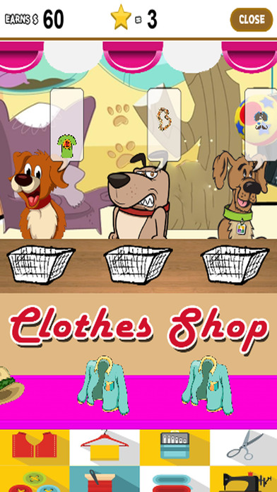 Clothes Shop Games Funny For Dog Pet screenshot 2