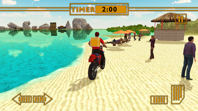 Water Surfer Fast Food Bike Delivery & 3D Sim screenshot 3