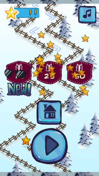 滑雪高高手 - 比较简单的滑雪游戏 screenshot 4