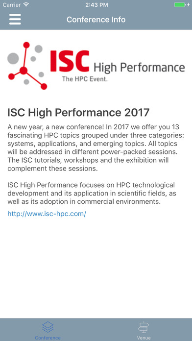 ISC 2017 Agenda App screenshot 2