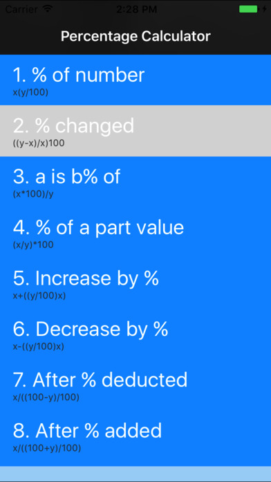 Percentage Calculator - How much is X percent? screenshot 2