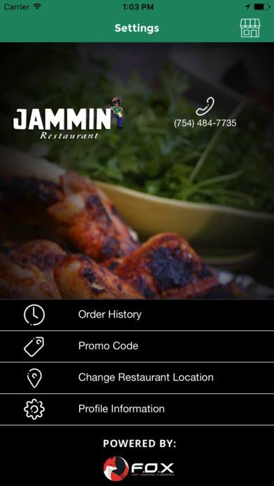 Jammin, online ordering screenshot 4