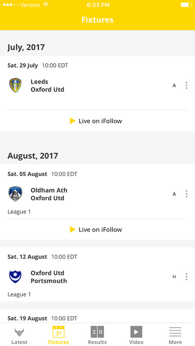 Oxford United Official App screenshot 2