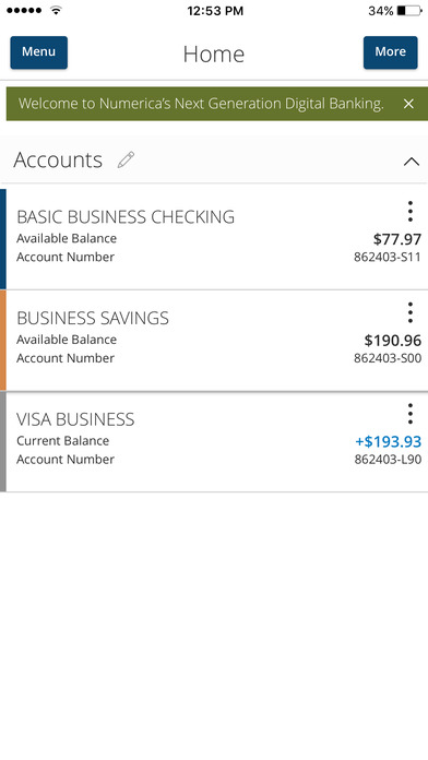 Numerica Credit Union-Business screenshot 2