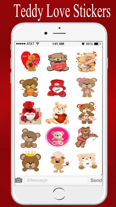 Teddy Stickers Pack for iMessage screenshot 2