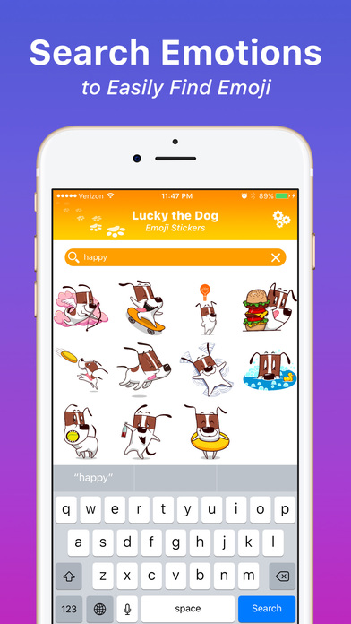 Lucky the Dog - Emoji Stickers screenshot 4