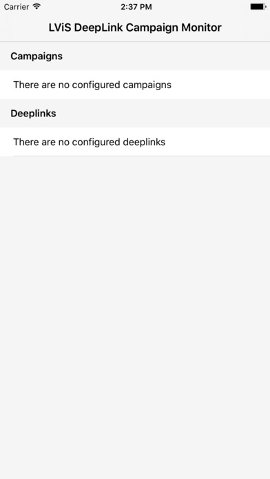 LViS DeepLink Campaign Monitor screenshot 2