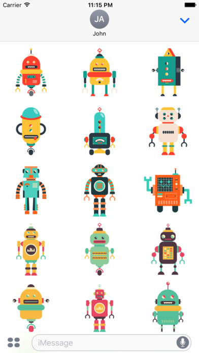 Robot Cute Stickers screenshot 2