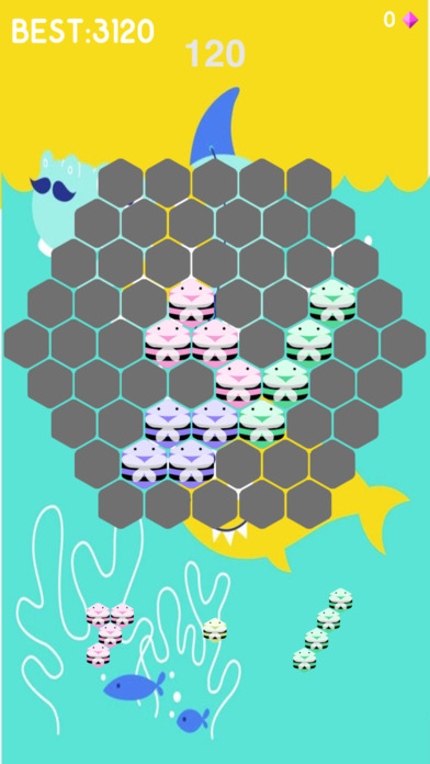 六边形消除-消除方块格子游戏 screenshot 2