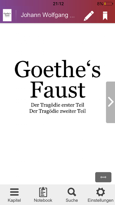 Goethe's Faust + Quiz screenshot 2