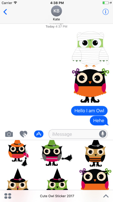Cute Owl Sticker 2017 screenshot 3