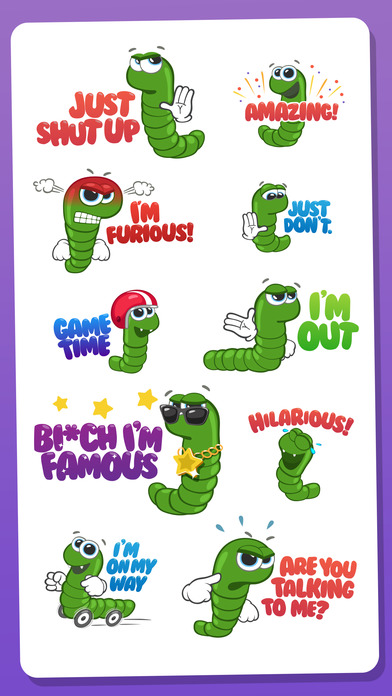 Jake the Snake Funny Stickers screenshot 2