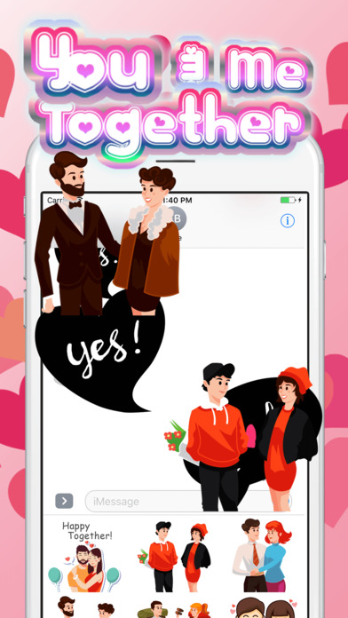 You & Me Together Stickers screenshot 3