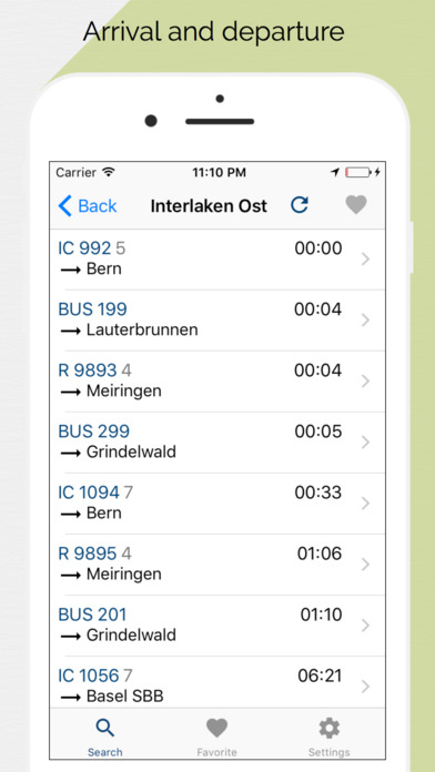 Strecken und Fahrplan Schweiz screenshot 2