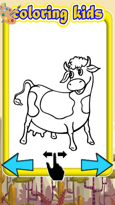 Coloring Book Cow Farm Paint Games screenshot 2