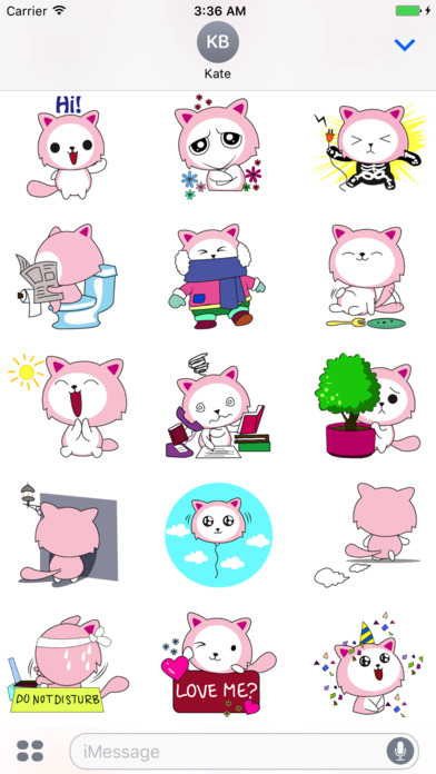 Cat Super Cute Sticker screenshot 3