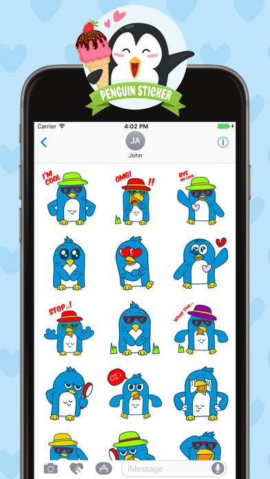 Penguin Stickers for iMessage screenshot 3