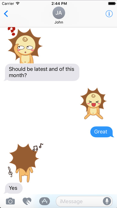 Cute Sun-Lion - Shrug Sticker GIF screenshot 4