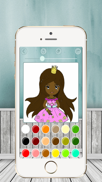 Paint and coloring princesses screenshot 4