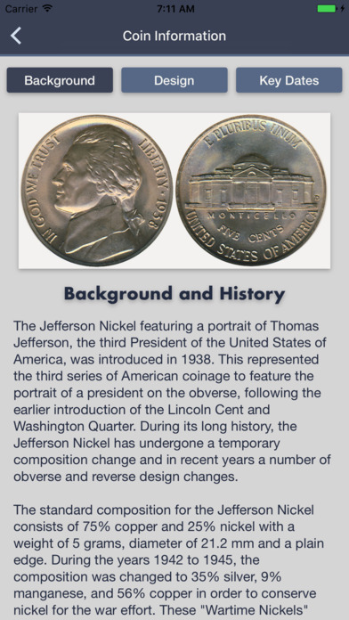 Jefferson Nickels Collector screenshot 2