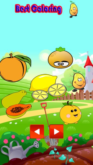 Happy Coloring Painting of Fruits screenshot 2
