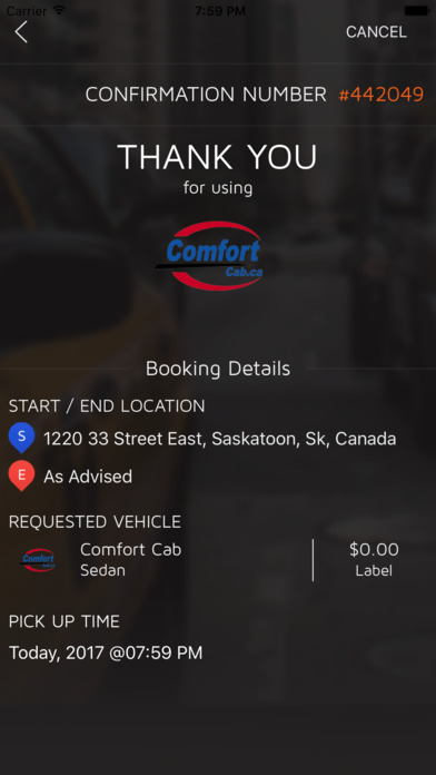 Comfort Cab screenshot 4