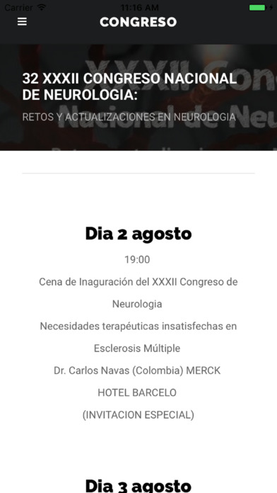 32 Congreso de Neurologia screenshot 4