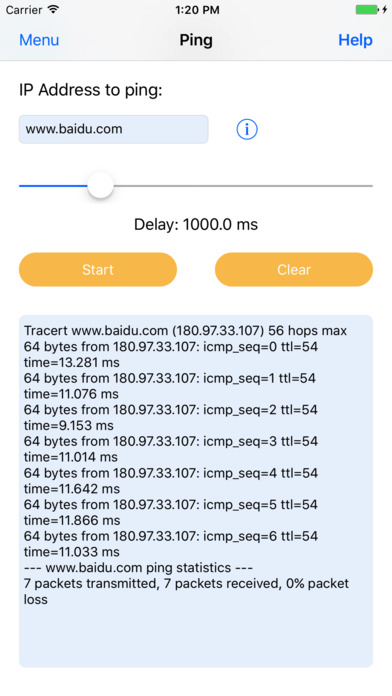 FreePing-Network Tools screenshot 2
