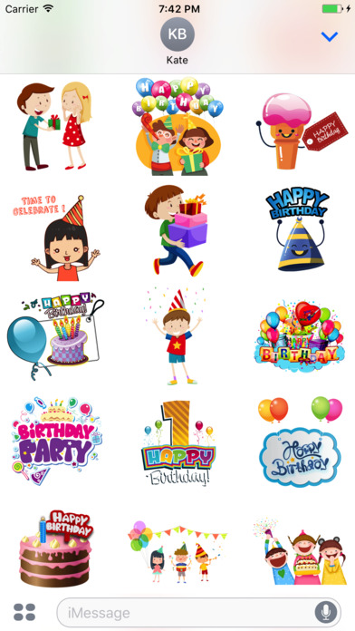 Birthday Celebrations Sticker screenshot 2