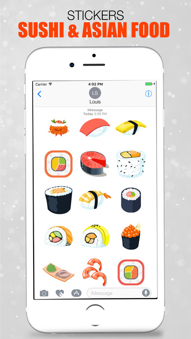 Sushi and Asian Food Stickers screenshot 3