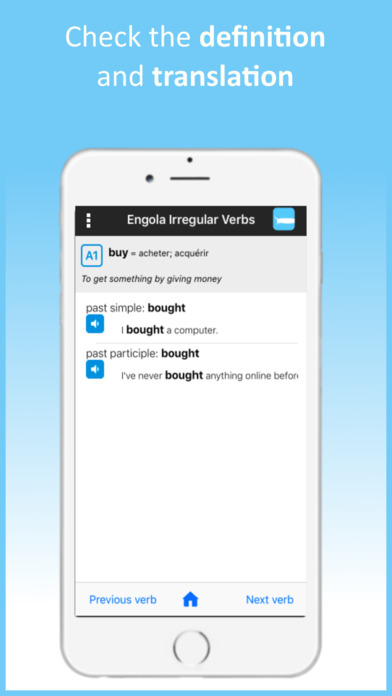 Engola English Irregular Verbs screenshot 2