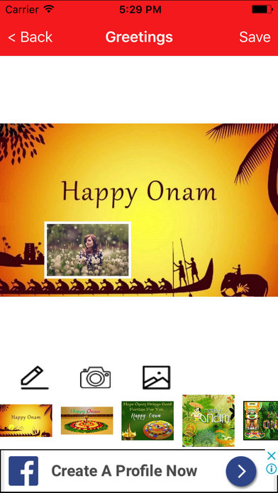 Onam Greetings Maker For Onam Messages & Images screenshot 2