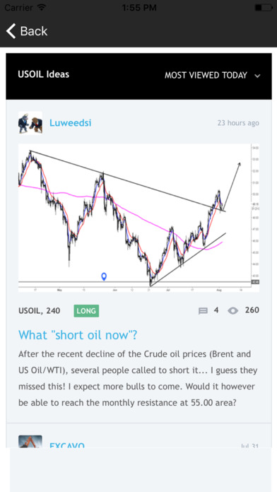 Crude Oil Chart screenshot 3